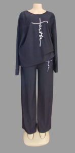 Quality Faith 2-piece tracksuit set for ladies —Black (XL), Green (L), Pink (2XL), Brown (3XL) — Terikmix Collections, Nairobi